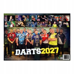 KALENDARZ ŚCIENNY DARTS KALENDER 2027 ZE ZDJĘCIAMI GWIAZD DARTA