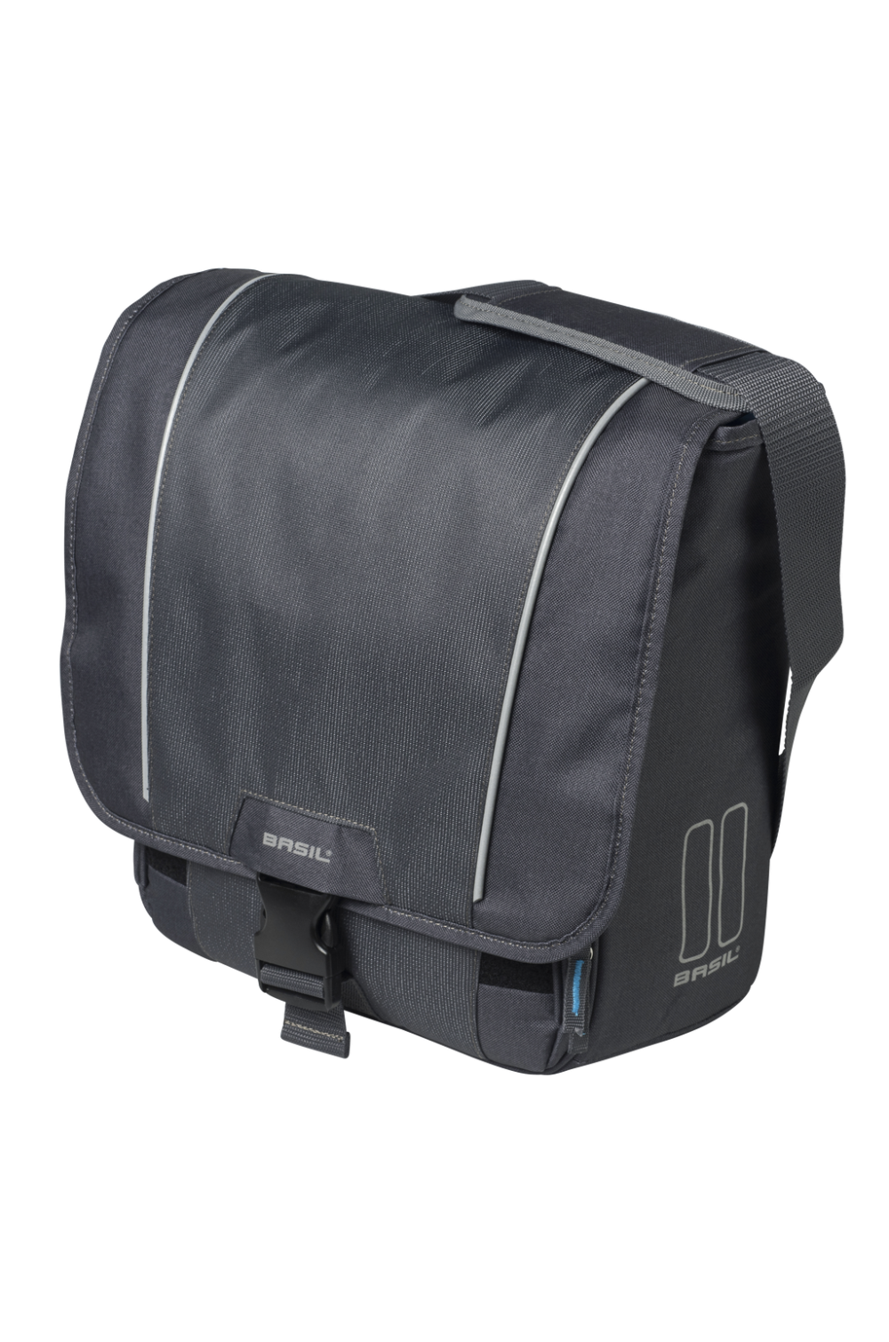Torba rowerowa jednostronna Basil Sport Design grafit,35x14,5x43cm, 18l