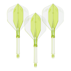 Piórka do lotek dart L-Style L-System Neon Yellow 3szt 33 mm