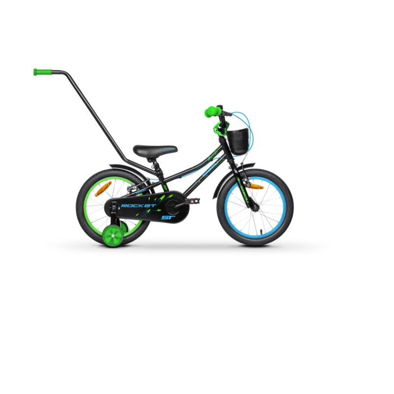 Rower Dziecięcy Tabou Rocket ST 16 cali Kółka Boczne Popychacz