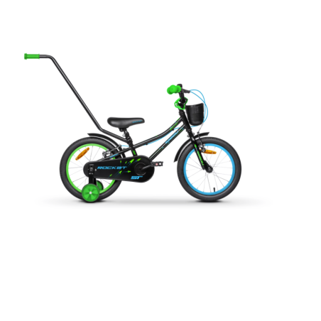 Rower Dziecięcy Tabou Rocket ST 16 cali Kółka Boczne Popychacz