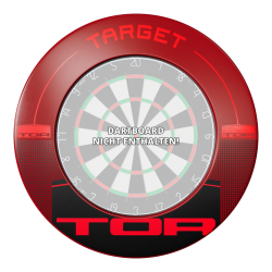 Opona ochronna na ścianę Target TOR Dartboard Surround czerwona