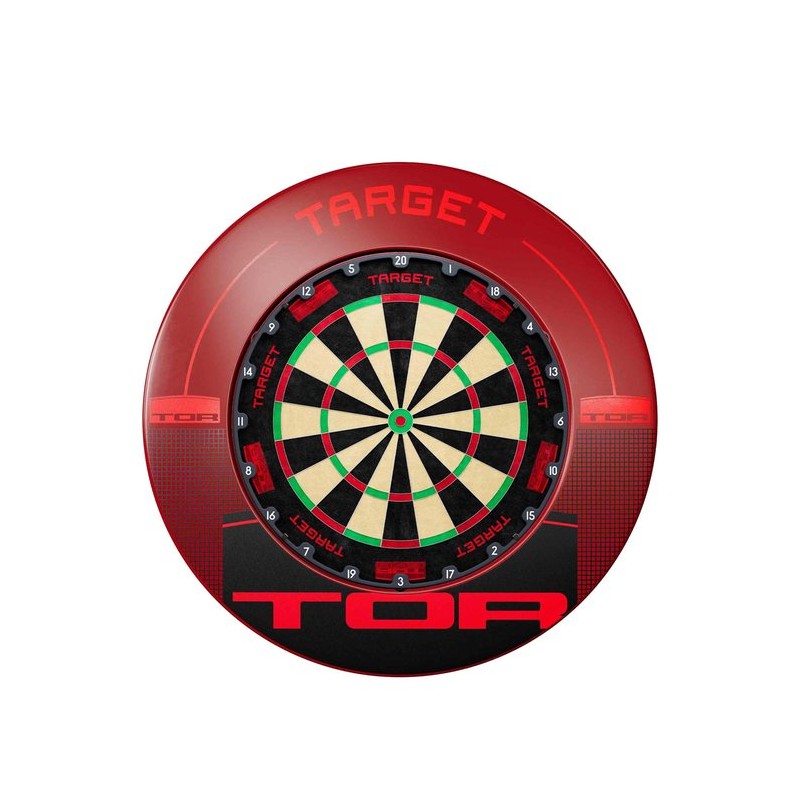 Zestaw Tarcza do darta Target TOR EVO sizal WDF + Czerwona osłona Target Ring