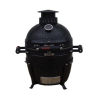 Grill kompaktowy ceramiczny węglowy Fornetto Kamado Lento Czarny 16"