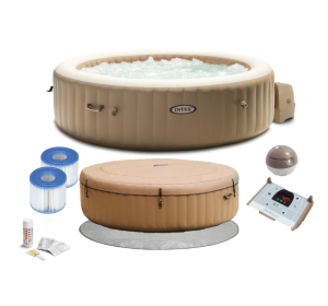 Basen Dmuchany Spa INTEX 28428 Duże Hydromasaż PureSpa 216cm 1098L XXL