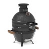 Grill kompaktowy ceramiczny węglowy Fornetto Kamado Lento Czarny 16"