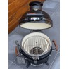 Grill kompaktowy ceramiczny węglowy Fornetto Kamado Lento Czarny 16"
