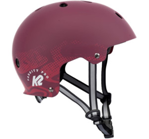 Kask na deskorolkę K2 Skate Varsity PRO - Burgundowy r.M