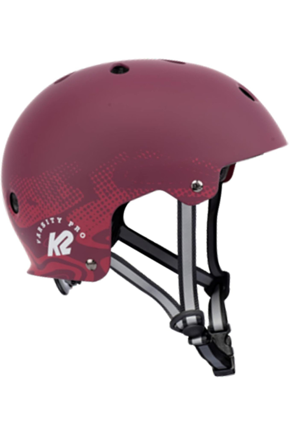 Kask na deskorolkę K2 Skate Varsity PRO - Burgundowy r.M