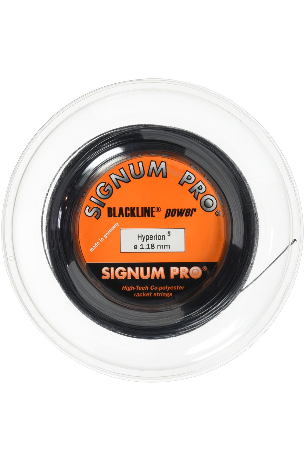 Signum PRO Naciąg tenisowy Hyperion 100 m x 1,18 mm czarny