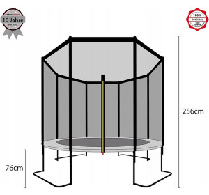 Trampolina ogrodowa YM 10FT, niebieska