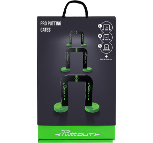 PuttOUT Pro bramki do golfa 3 rozmiary bram i etui, bramy Golf trening