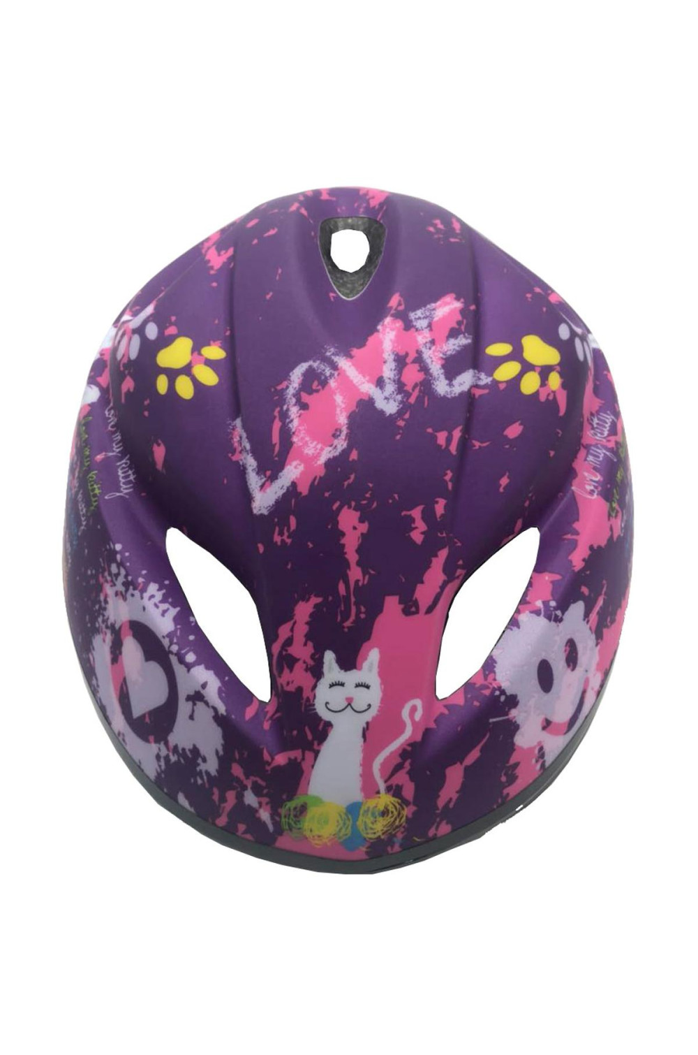 Kask rowerowy dziecięcy regulowany ENERO LOVE KITTY R.S (47-49CM )