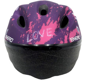 Kask rowerowy dziecięcy regulowany ENERO LOVE KITTY R.S (47-49CM )