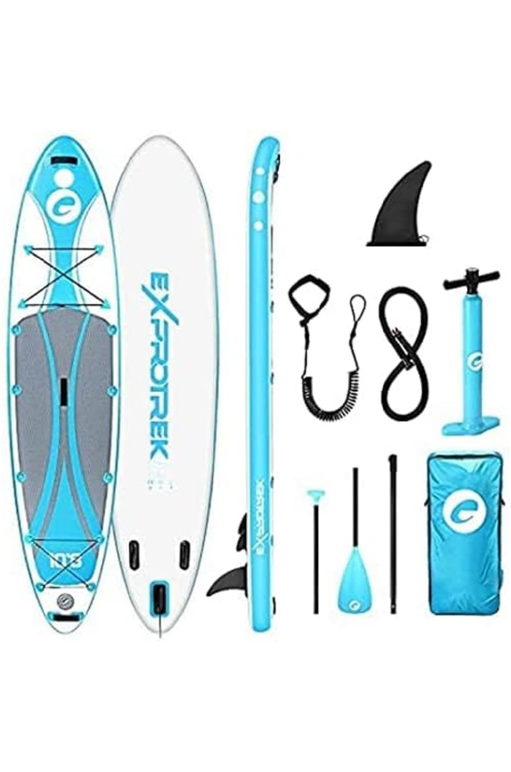 Deska SUP Exprotrek E-s-1, niebieska, 10,8ft, 327 x 77 x 16 cm