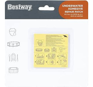 Bestway 62091 Zestaw Łatek Naprawczych Samoprzylepnych, 6,5 x 6,5 10 sztuk