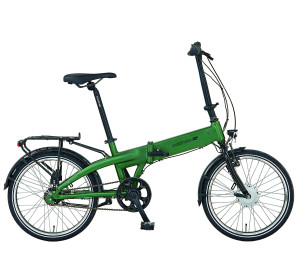 Prophete rower składany elektryczny URBANICER 22.ESU.10 City E-Bike 20" zielony mat