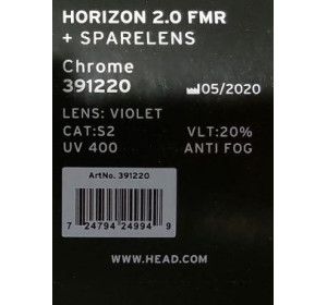 HEAD Horizon 2.0 Fmr + spare lens, Gogle narciarskie uniseks, chrome