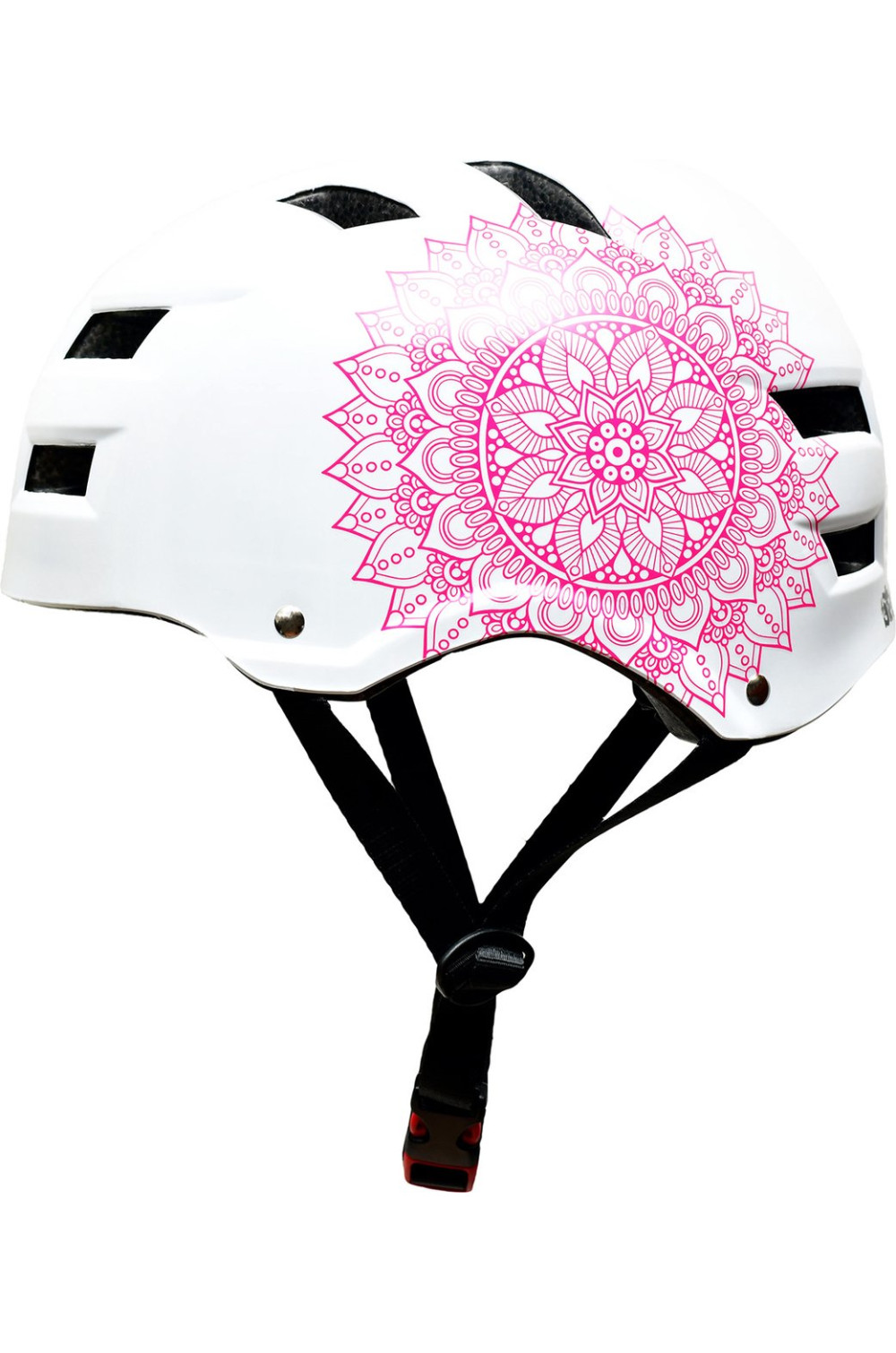 Skullcap Kask rowerowy, skatebordowy, biały z rysunkiem, roz. 58-61cm