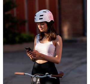 Skullcap Kask rowerowy, skatebordowy, biały z rysunkiem, roz. 58-61cm