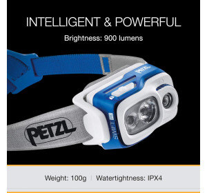 Petzl Swift RL Latarka Czołowa Niebieska 12.5 cm A+ LED