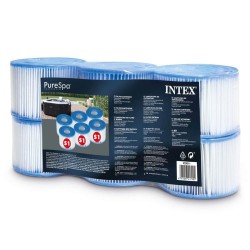 Filtr wkład INTEX 29011 wymienny do pompy Spa S1 6 szt