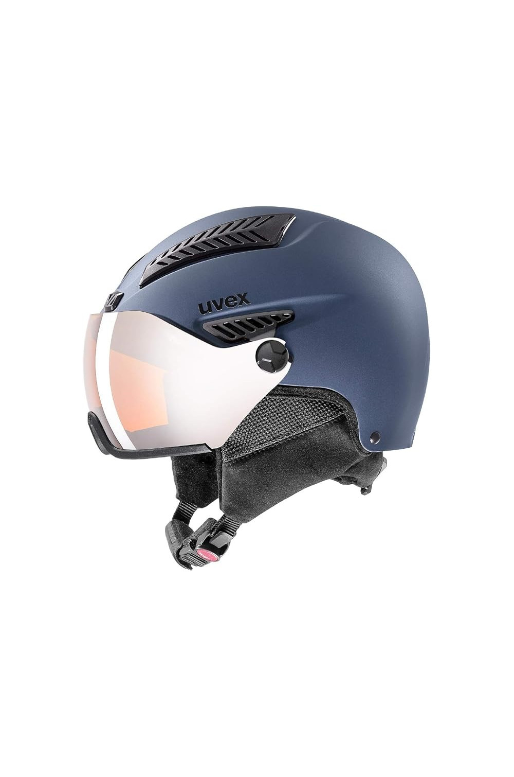 Uvex HLMT 600 visor - dla mężczyzn i kobiet - indywidualne dopasowanie - mit Visier -niebieski mat- 59-61 cm