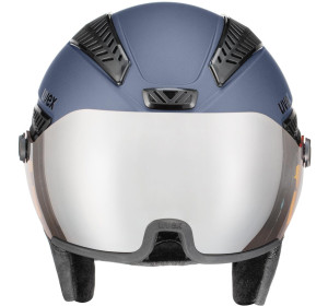 Uvex HLMT 600 visor - dla mężczyzn i kobiet - indywidualne dopasowanie - mit Visier -niebieski mat- 59-61 cm