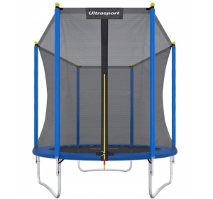 Ultrasport trampolina ogrodowa 183cm 6FT, szary, do 100kg