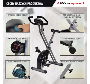 F Bike Ultasport kol. czarno-szary rower treningowy
