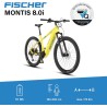 FISCHER Rower elektryczny MTB MONTIS 8.0i RH 49 cm, 90 Nm 36 V