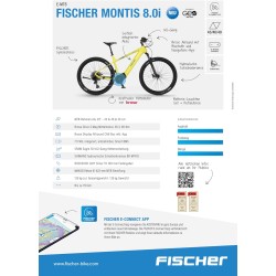 FISCHER Rower elektryczny MTB MONTIS 8.0i RH 49 cm, 90 Nm 36 V
