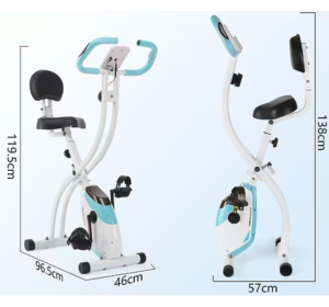 Ultrasport F-bike 200B z oparciem, rower treningowy mechaniczny, pionowy