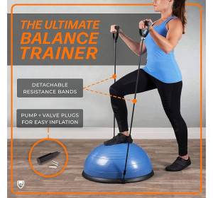 URBNFit Half Balance Ball - Trenażer równowagi z piłką do jogi