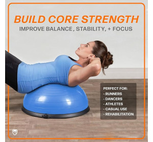 URBNFit Half Balance Ball - Trenażer równowagi z piłką do jogi