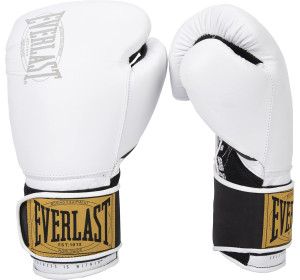 Everlast 1910 klasyczne rękawice treningowe 16 OZ WHITE