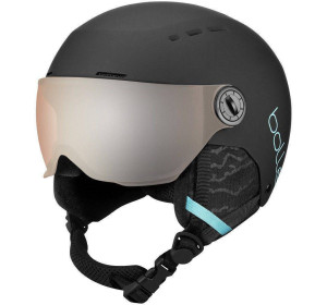 Kask narciarski Bolle jr quiz visor 49-52 cm czarny niebieski mat