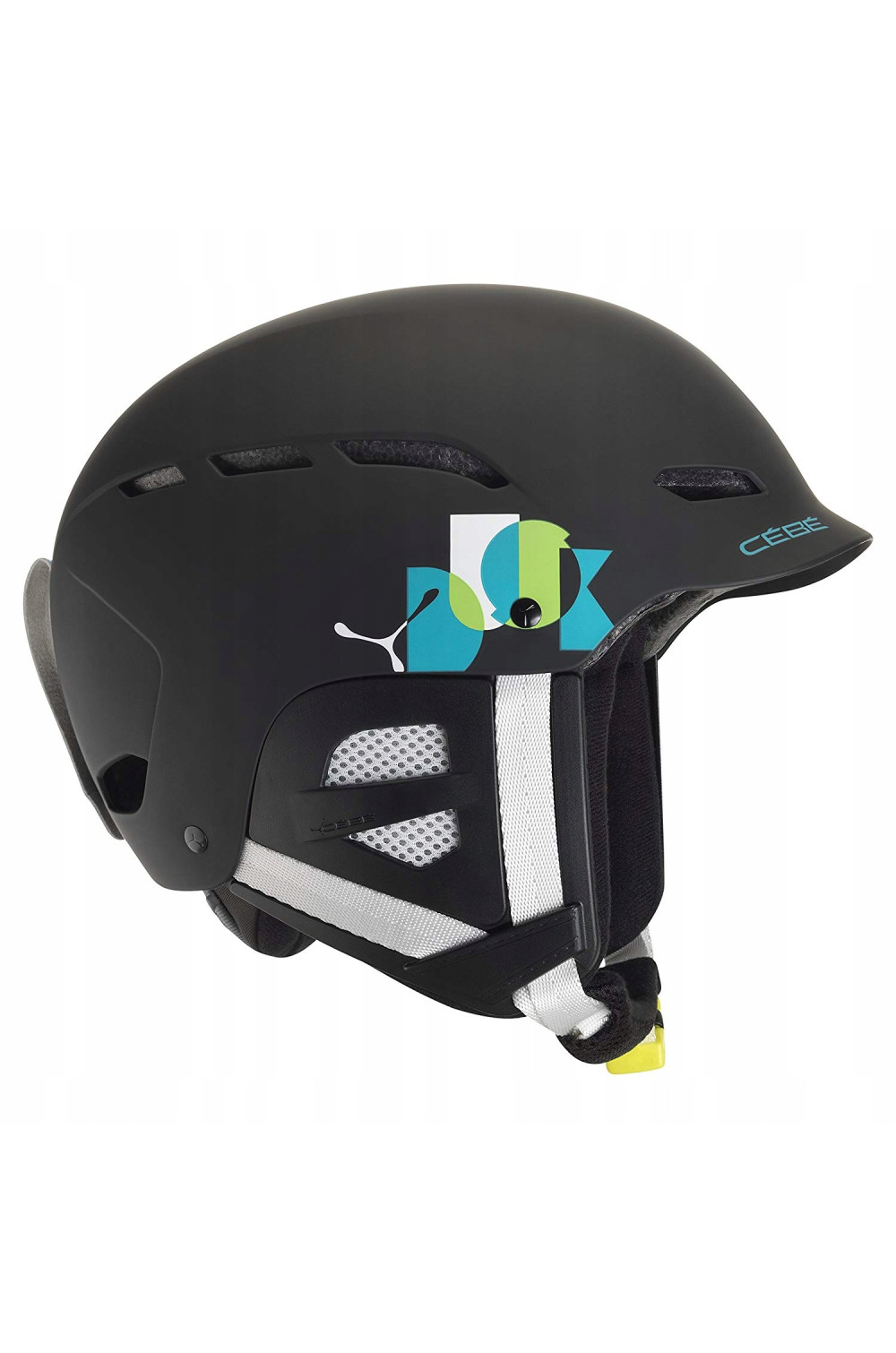 Kask narciarski Cebe Dusk Jr 49-53 cm black name czarny  ABS