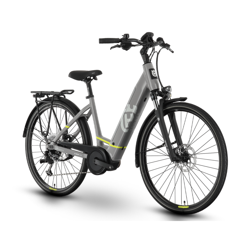 Rower elektryczny miejski Husqvarna Towner 2 43cm 26'' Tektro BOSCH 500Wh