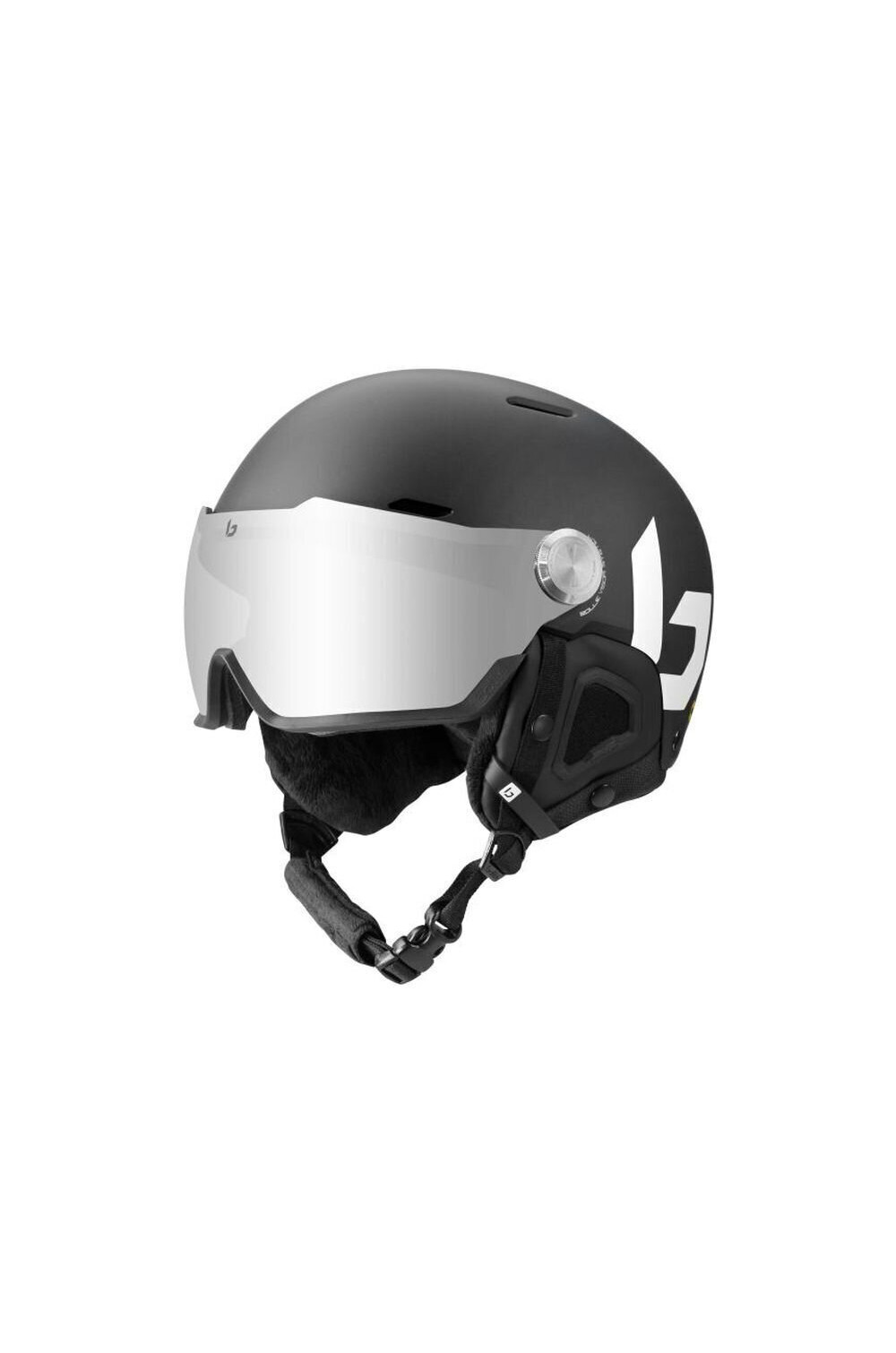 Kask narciarski Bolle MIGHT VISOR L 59-62 cm czarny z wizjerem