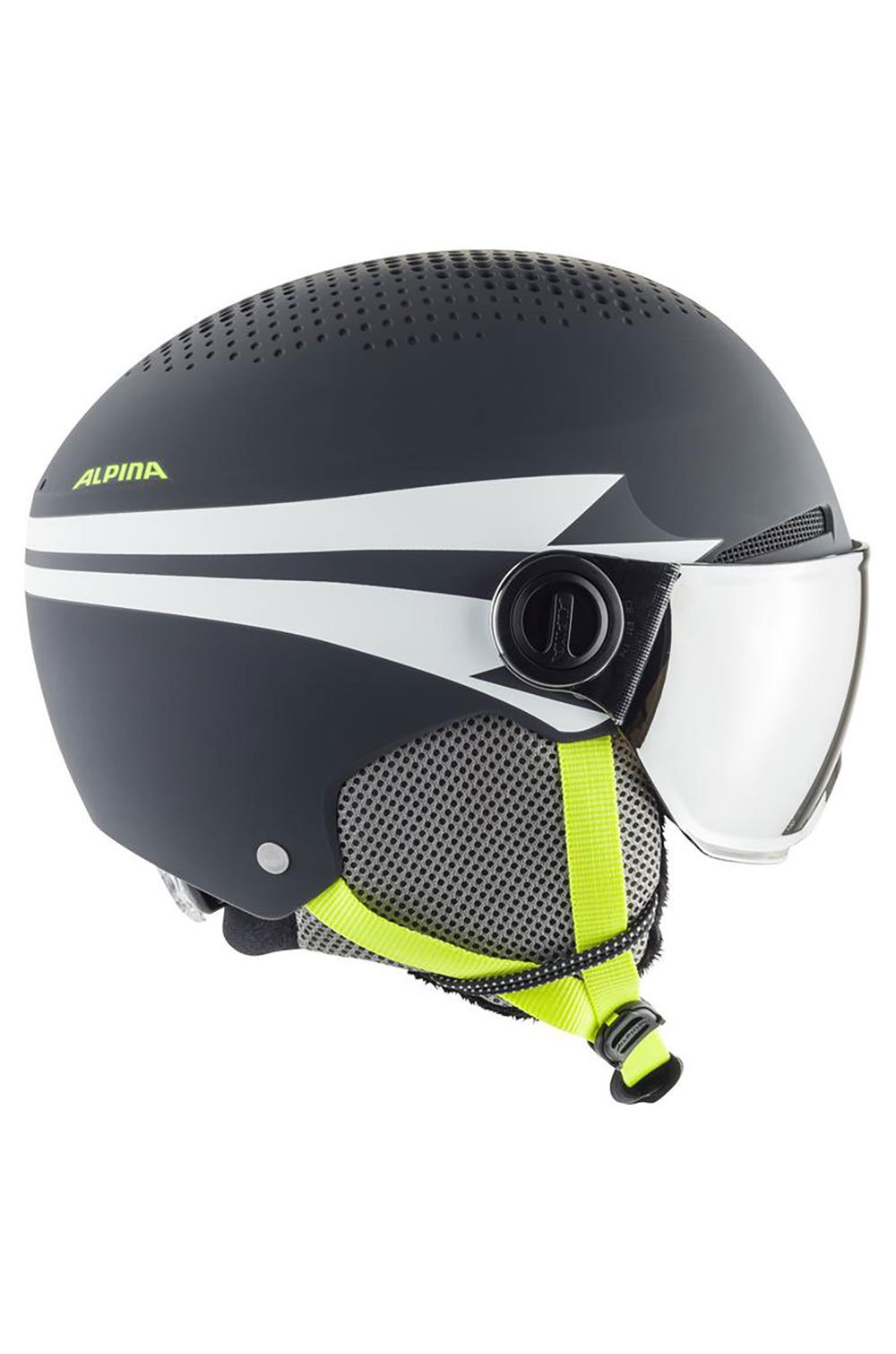 Kask narciarski Alpina zupo visor q-lite 51-55 cm charcoal-neon mat