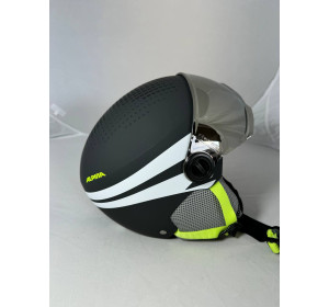 Kask narciarski Alpina zupo visor q-lite 51-55 cm charcoal-neon mat