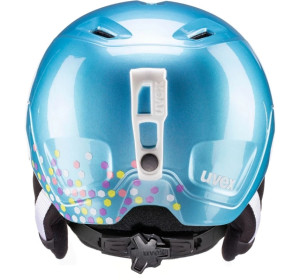 Kask narciarski dla dzieci uvex heyya błękitny konfetti XS 46-50 cm