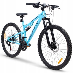 Rower Górski Damski Huffy Marker 26" MTB 21 Biegów Shimano Niebieski