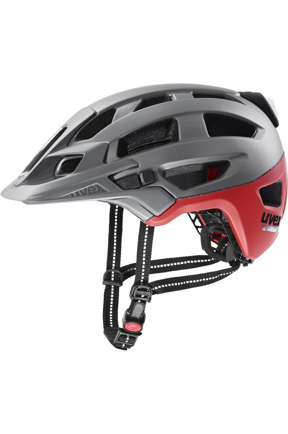 Kask rowerowy Uvex Finale light 2.0 52-57cm szaro-czarwony