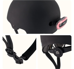 Kask rowerowy Cosmo Connected Evasion rozmiar S/M 53-58 cm czarny