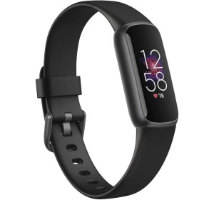 Fitbit Luxe Tracker, czarny/grafitowy, jeden rozmiar (w zestawie paski S i L)