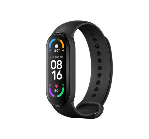 Xiaomi Mi Band 6 smartband czarny 1,56" AMOLED 152x486 pikseli, 14 dni