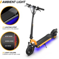 Hulajnoga elektryczna Hikerboy Foxtrot Plus 500W RGB 40km Mocna Silver