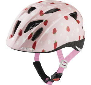 Kask rowerowy Alpina ximo jr 49-54 cm truskawki różowy, połysk